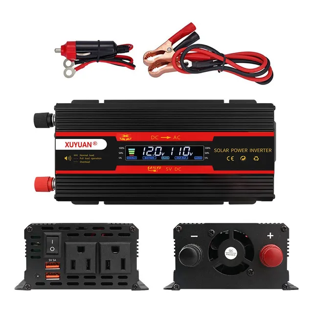 Inversor De Coche 4000w 12v A 110v Convertidor De Coche