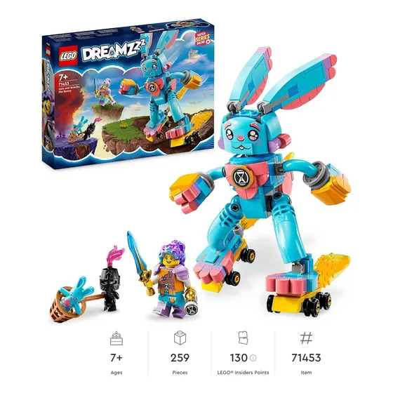 Lego 71453 Dreamzzz El Conejo Izzie & Bunchu 259 Pzs