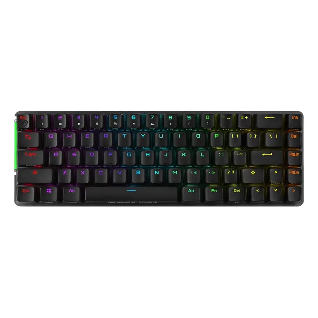 Teclado Gamer Mecanico Asus Rog Nx Switch Blue Inalambrico Teclado Negro Idioma Inglés US