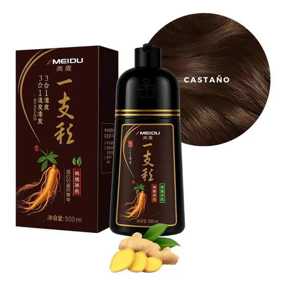 Shampoo Tinte Instantaneo Cubre Canas Natural Jengibre 500ml