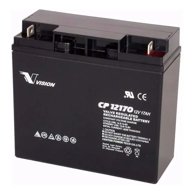 Bateria Vision Cp12170 12v 17ah Para Ups Alarmas Generador