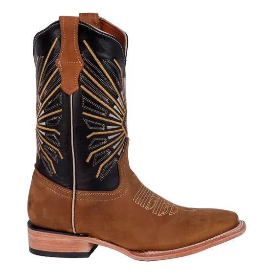 Bota Vaquera Color Miel Claro Fratello Para Hombre 0922