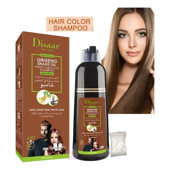 Champú Nutritivo Para Teñir El Cabello Color Marrón 400 Ml