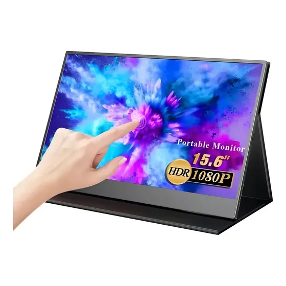 Monitor Portátil Pc Gamer Tela Touch Screen 15.6 Notebook Cor Preto Marca Bpcomercio Mix