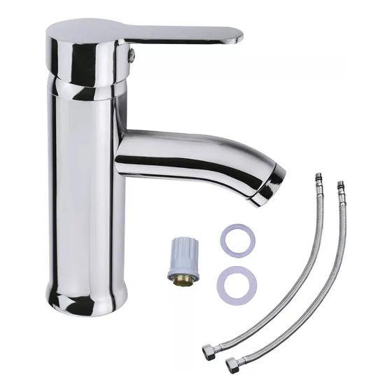 Llave Mezcladora Baja Monomando Para Lavabo Fregadero Baño
