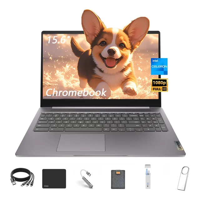 Lenovo Ideapad 3i 15.6  Fhd Chromebook, Intel Celeron