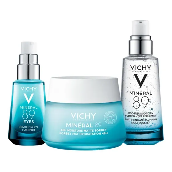 Pack Vichy Minéral 89 Sérum, Crema Facial Y Contorno De Ojos