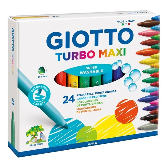 Marcadores Giotto Turbo Maxi 24 Colores