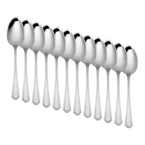 Juego Con 12 Piezas Cucharas Cafeteras Acero Inoxidable Lion