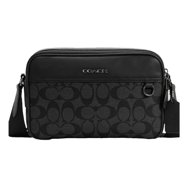 Bolsa Coach Hombre Graham Crossbody, Canvas Signature Gunmet