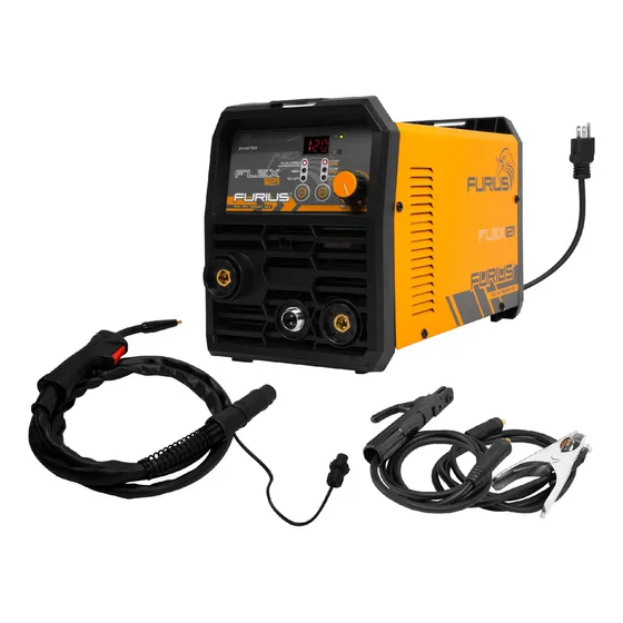 Soldador Inversor Microalambre Furius Flex 121 110v Elec Tig Color Amarillo Frecuencia 50