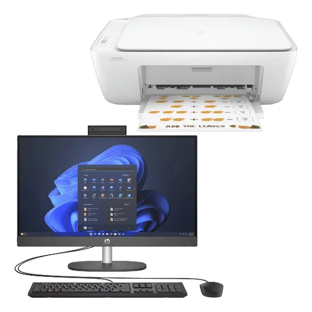 Aio Hp Pro One 245 G10 23.8 Amd + Multifuncional Hp 2374 Ink
