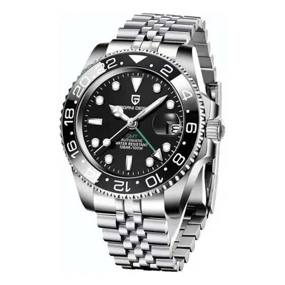 Relógio Automático Submariner Diver 100m Pagani Design 1662