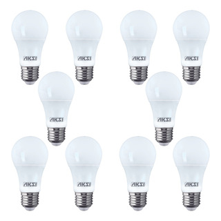 Foco A19 Led Pack 10 Aksi 9w Luz Blanca Base E27 Foco A19 Led Pack 10 Aksi 9w Luz Blanca Base E27