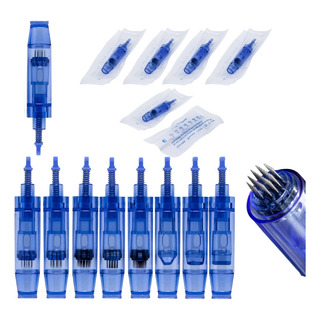 Kit 10 Agulhas Cartucho Caneta Derma Pen 12 36 42 Nano Ponta Kit 10 Agulhas Cartucho Caneta Derma Pen 12 36 42 Nano Ponta