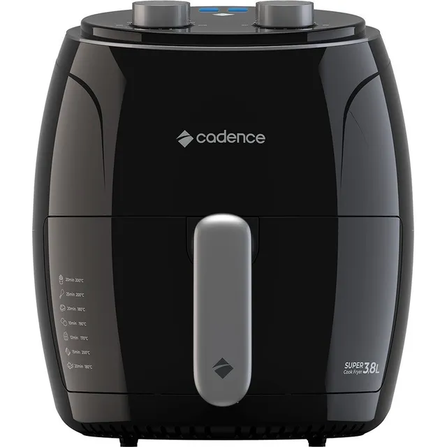 Fritadeira Sem Óleo Super Cook Fryer Frt410 3,8l Cadence Cor Preto