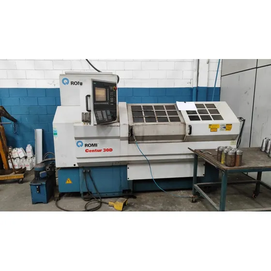 Torno Cnc Romi Centur 30 D Todo Hidráulico Ano 2007 Siemens 