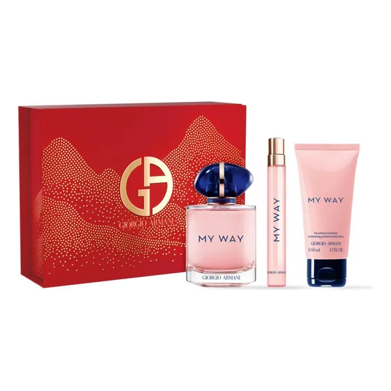 Set Giorgio Armani My Way Edp 90 con 10 Ml y Body Lotion 50 Ml