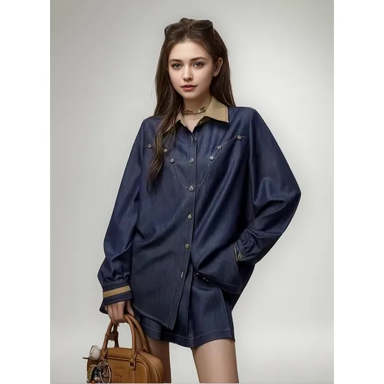 Vaqueros De Manga Larga Para Niñas Yuppie A La Moda De Alta 