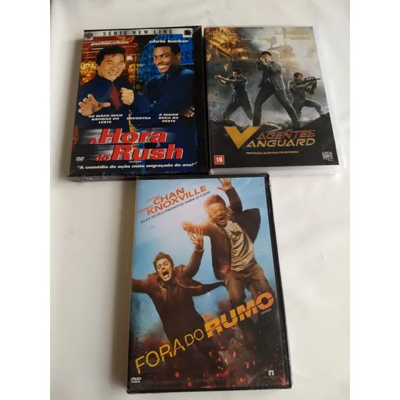 Dvd A Hora Do Rush + Agentes Vanguard + Fora De Rumo