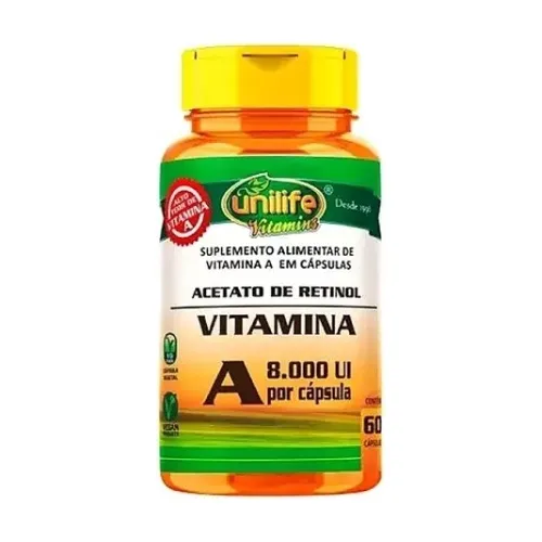 Vitamina A Retinol Unilife 60 Cápsulas