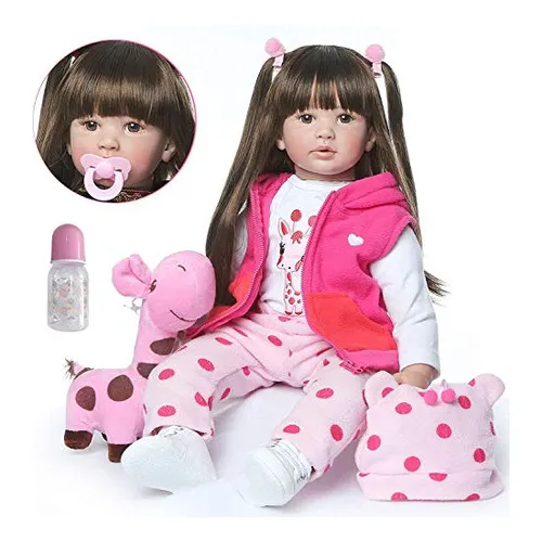 Icradle Realista 24 Pulgadas 60 Cm Bebe Reborn Muñeca De P