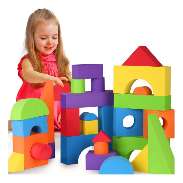 Bloques De Espuma De Construcción Stem Niños Regalos 46pcs