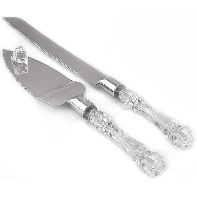Juego Cuchillo + Pala Espatula Ponque Torta Cumpleaños Boda