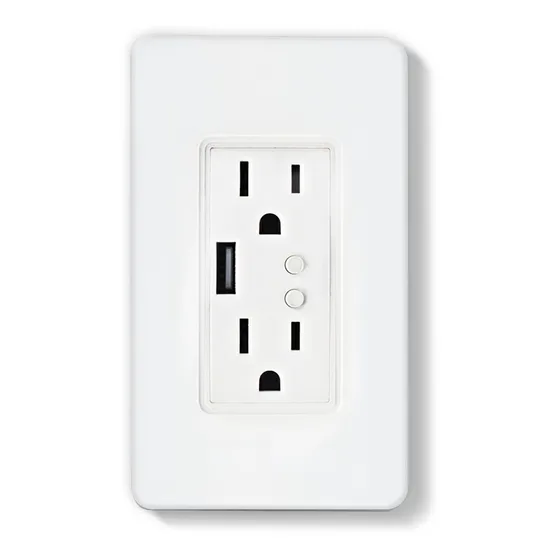 Switch Smart De Pared 2 Enchufes Wifi Programable Tzswtsh02 Color Blanco
