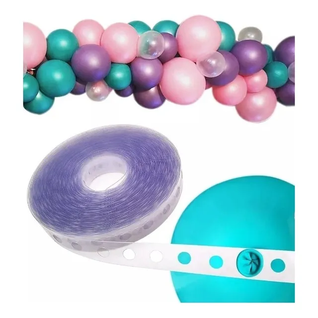 Cinta Acetato Para Arcos Orgánicos De Globos 5m X5 Unidades