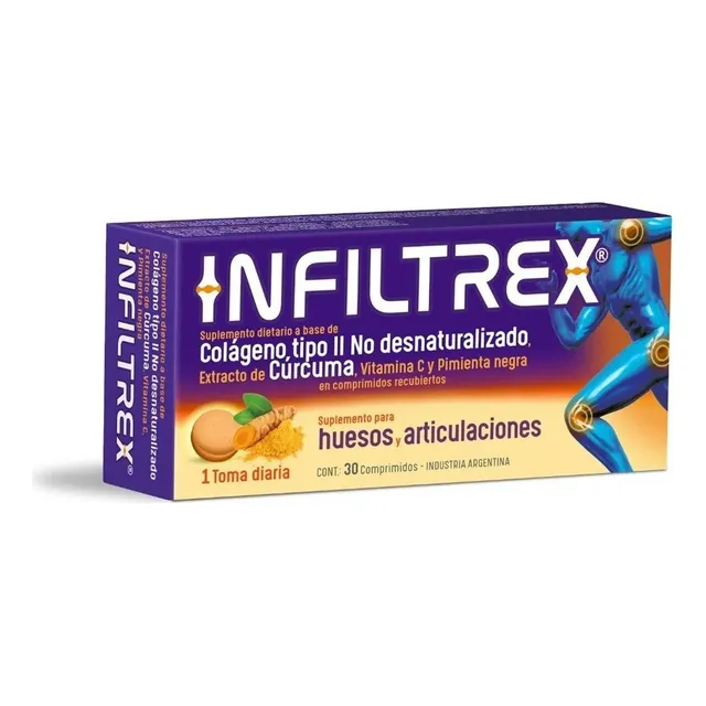 Infiltrex Colágeno X 30 Compr. Para huesos y articulaciones Elea