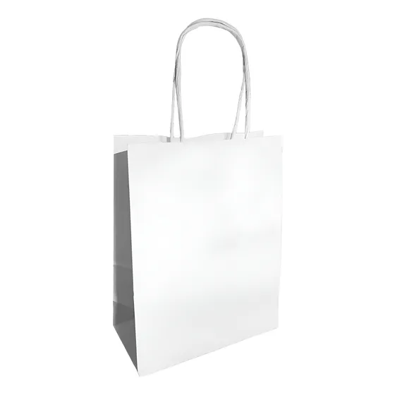 Sacola Papel Branco Pp 13x07xx16 ( 50unid )