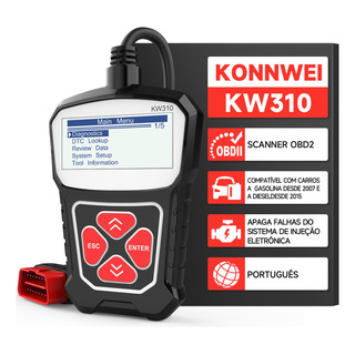 Scanner Automotivo Konnwei Kw310 Obd2 Leitor De Código Scanner Automotivo Konnwei Kw310 Obd2 Leitor De Código