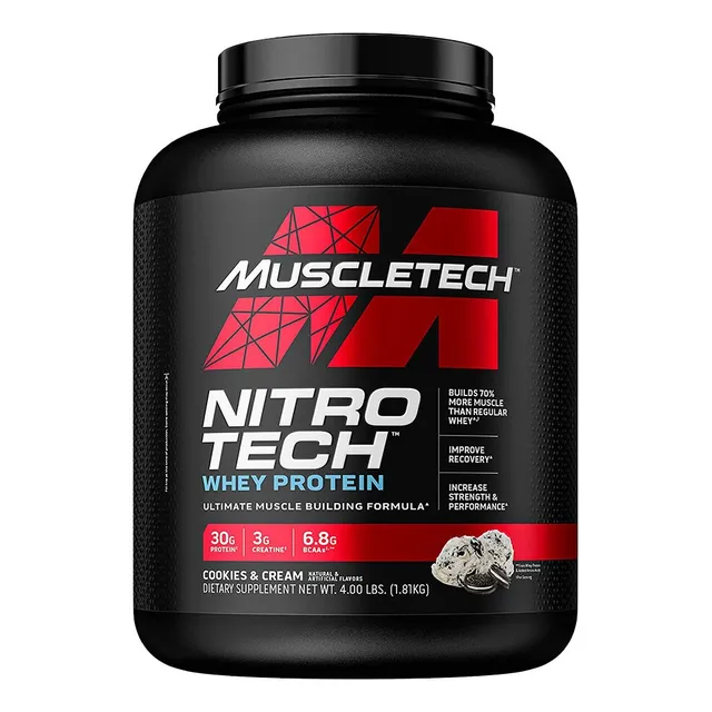 Muscletech Nitro Tech Whey Protein Proteina 4 Lb Cookies & Cream