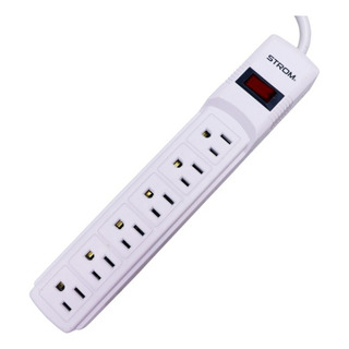 Multicontacto 6 Entradas Apagador Iluminado 14awg Multicontacto 6 Entradas Apagador Iluminado 14awg