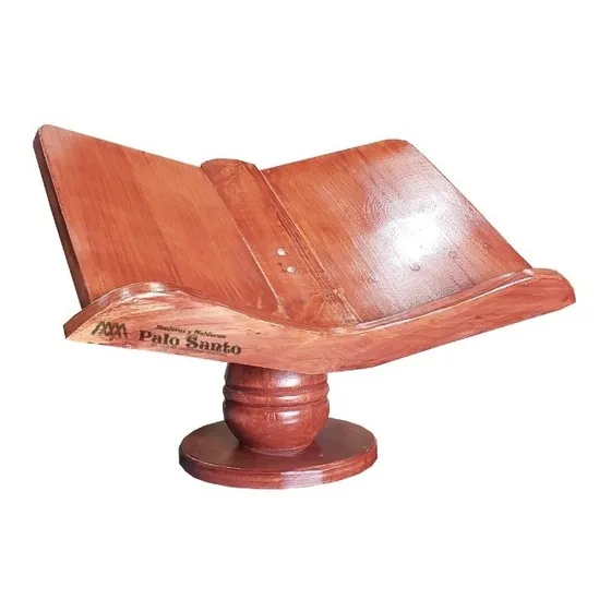 Atril Para La Biblia (de Mesa) Color Caramelo Y Wengué 