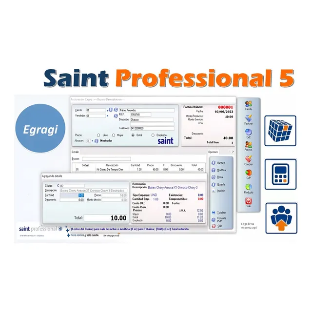 Sistema Administrativo Facturación Ventas Inventario Saint 5