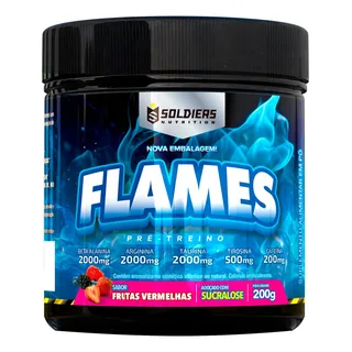 Flames 200g Sabor Frutas Vermelhas Soldiers Nutrition Flames 200g Sabor Frutas Vermelhas Soldiers Nutrition
