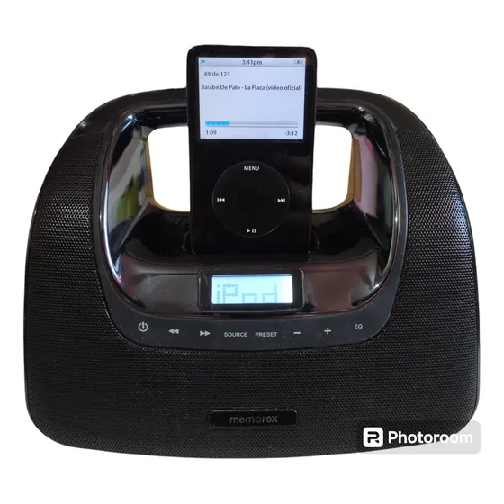 Corneta Altavoz Radio Boombox Para iPod iPhone Aux Memorex
