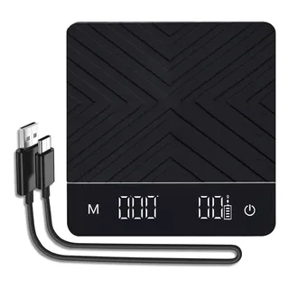 Icoffee Balança Café Preciso 0.1g / 5kg | Usb-c Cor Preto