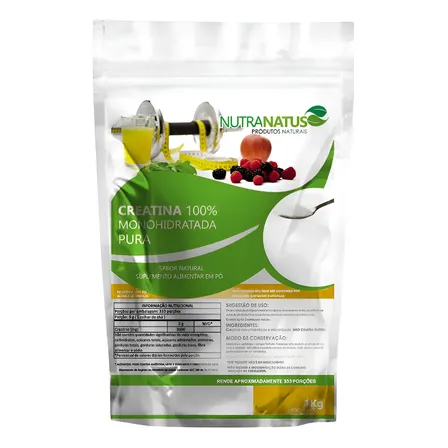 Suplemento Creatina Monohidratada Pura Nutra Natus 1kg Natural