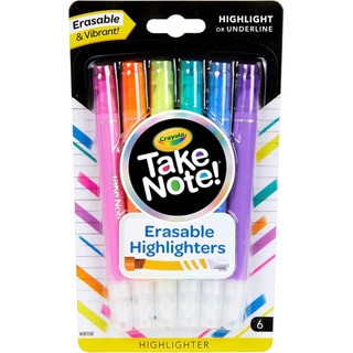 Resaltadores Borrables Crayola Take Note, Útiles Escolares G Resaltadores Borrables Crayola Take Note, Útiles Escolares G