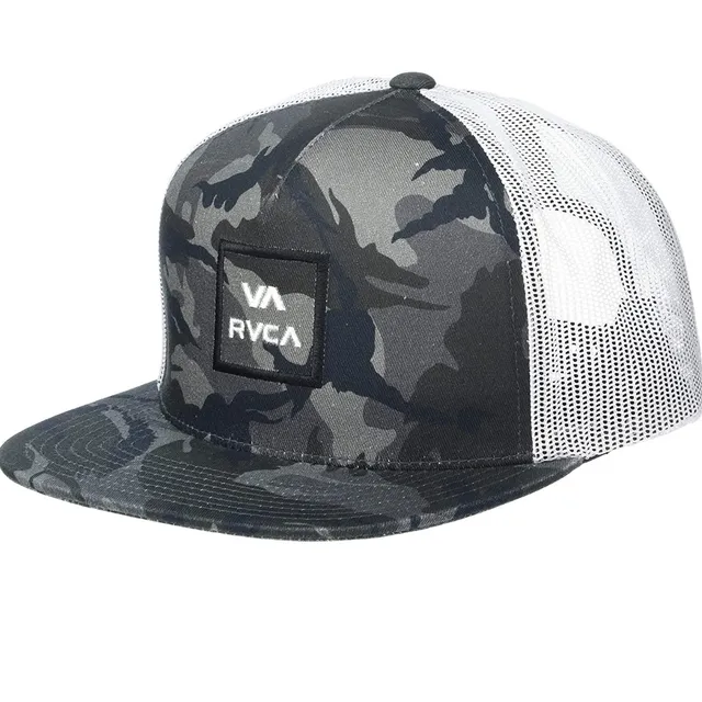 Gorra Rvca Camionero De Malla Ajustable Original Camuflada