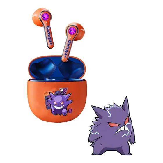 Madeshow In-Ear Noise Cancelling Headphones 5.2 Gengai Wireless Bluetooth Headset Pokémon Bluetooth Headset