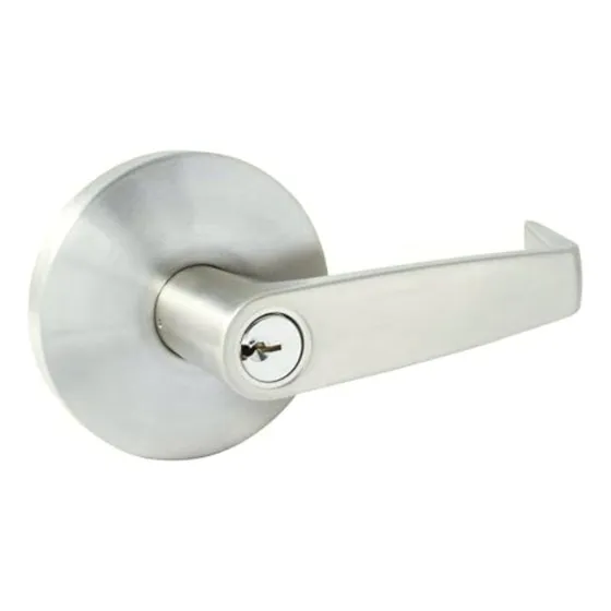Lock Lr062b Manija Cilíndrica Plana Función Entrada, Acero