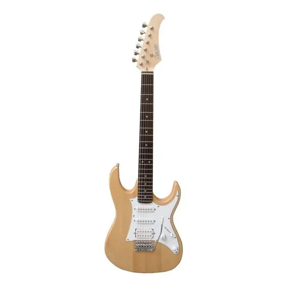Guitarra elétrica Thomaz TEG-310 stratocaster de madeira maciça natural com diapasão de pau-rosa