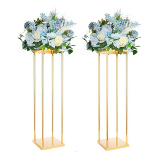 Centros De Mesa De 2 Piezas Jarrones De Oro De Boda Para Mes Centros De Mesa De 2 Piezas Jarrones De Oro De Boda Para Mes