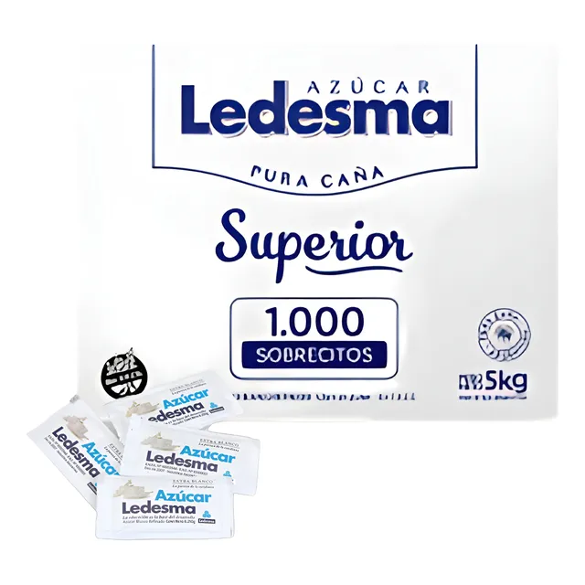 Azúcar Ledesma Selección Blanco 1000 Sobres 5grs Nueva!!!