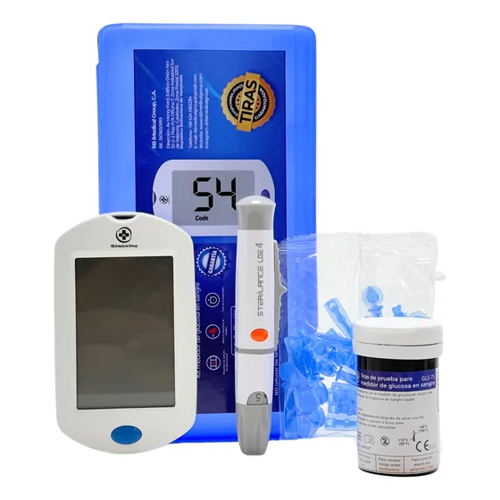 Glucometro Digital 25 Tiras Reactivas + 25 Lancetas