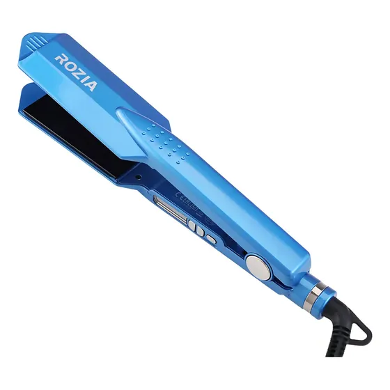 Plancha Para Cabello Marca Rozia Color Azul | Cuotas sin interés